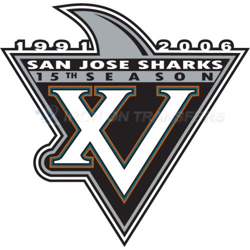 San Jose Sharks Iron-on Stickers (Heat Transfers)NO.319